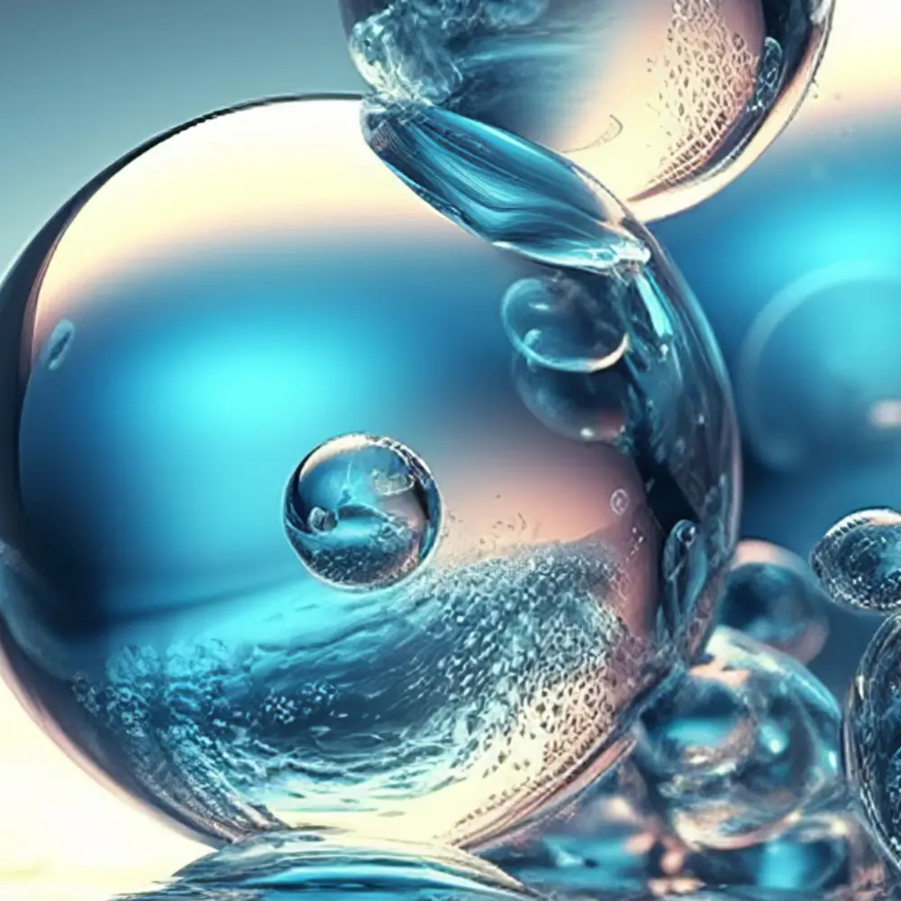 close up of circular little blue cell kind of structure exosome facial anti aging facial los gatos